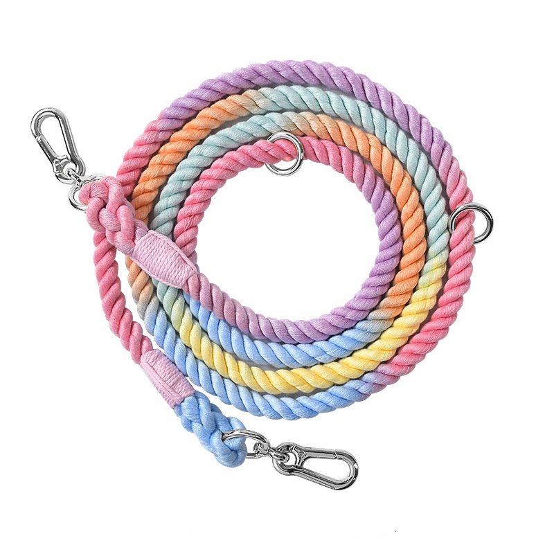 5 FT Dog Leash Handmade Braided Rope Dog Leash, Dog Training Leash, Walking leash for Cats or Dogs