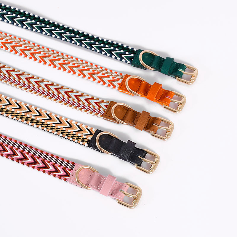 Braided Print Pattern Strong Rope Dog Leash For Dog WALKING