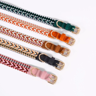 Braided Print Pattern Strong Rope Dog Leash For Dog WALKING 01