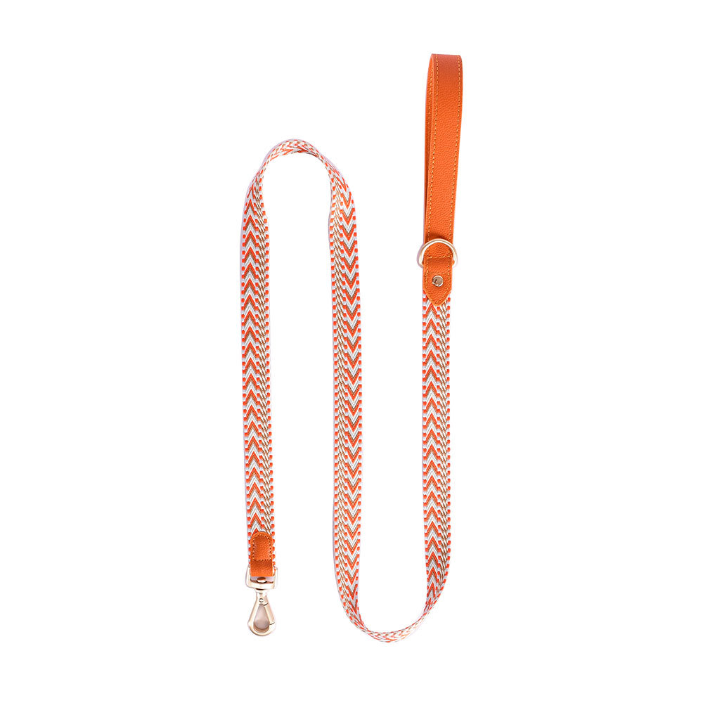 Braided Print Pattern Strong Rope Dog Leash For Dog WALKING