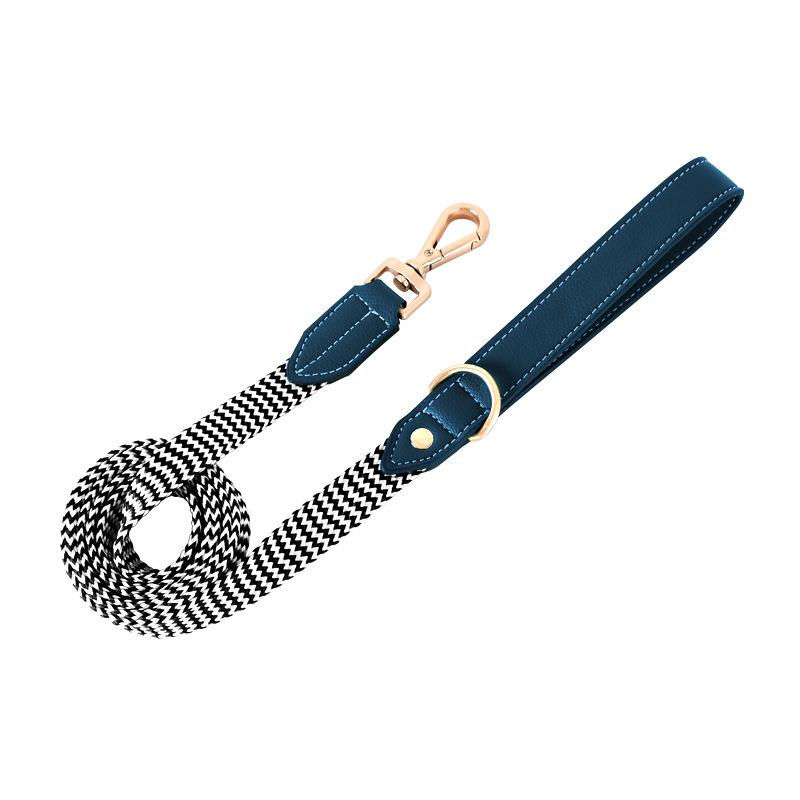 Nylon Print Pattern Heavy Duty Rope Dog Leash For Dog Walking