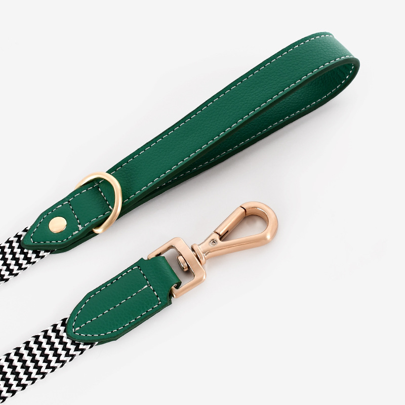 Nylon Print Pattern Heavy Duty Rope Dog Leash For Dog Walking