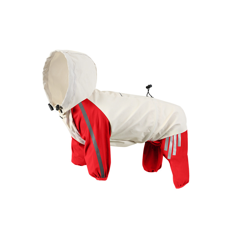 Waterproof Canine Raincoats Small Medium Lightweight Dog Raincoat With Legs