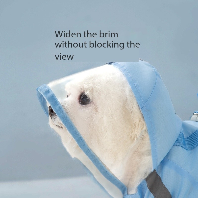 Waterproof Full Body Reflective Canine Dog Raincoat Small Medium Dog Rain Coat With Legs And Hood