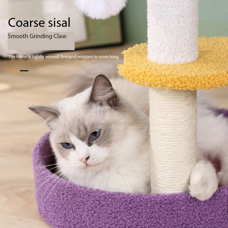 18 INCHES Moon Sisal Cat Scratch Tower Tree Preventing From Scratching Furniture