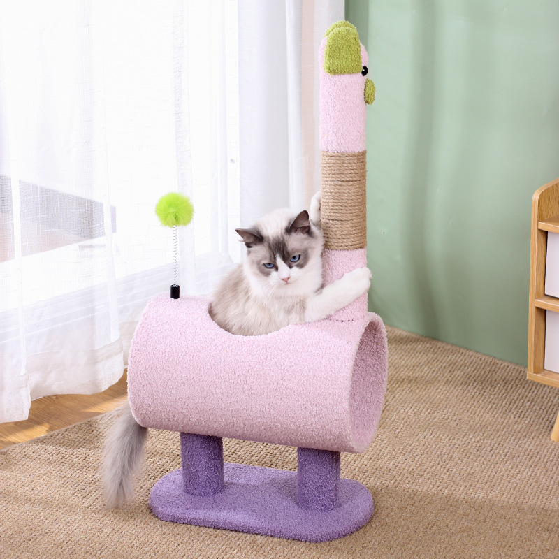 31 INCHES Sisal Cat Scratch Tower Tree Preventing From Scratching Funiture