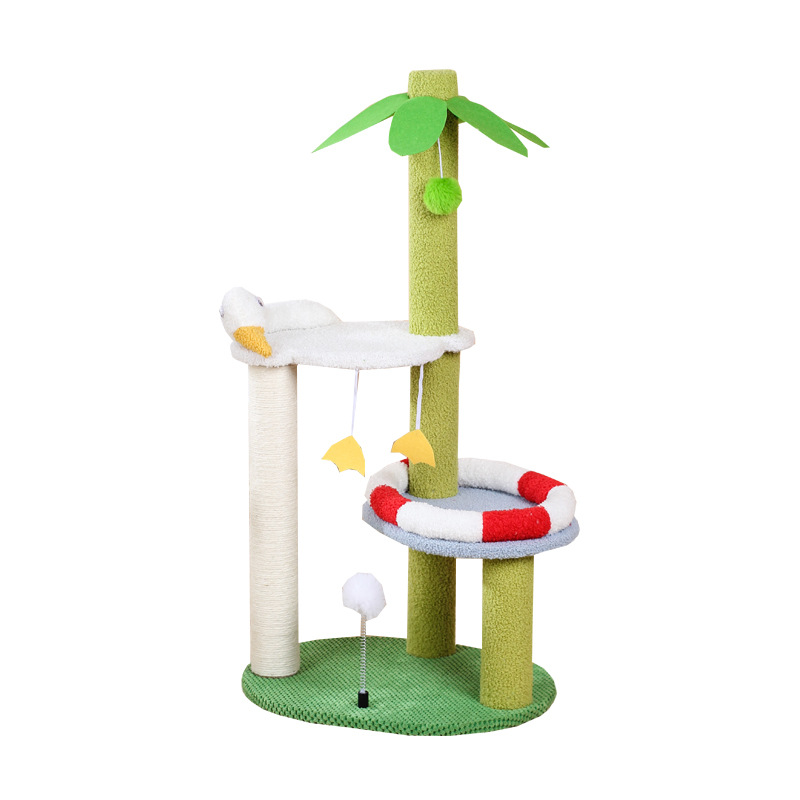 32 INCHES Beach Sisal Cat Scratch Tower Tree Preventing From Scratching Furniture
