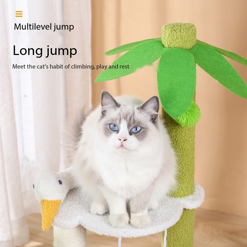32 INCHES Beach Sisal Cat Scratch Tower Tree Preventing From Scratching Furniture