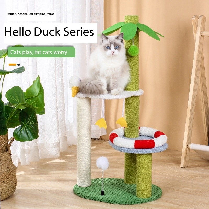 32 INCHES Beach Sisal Cat Scratch Tower Tree Preventing From Scratching Furniture