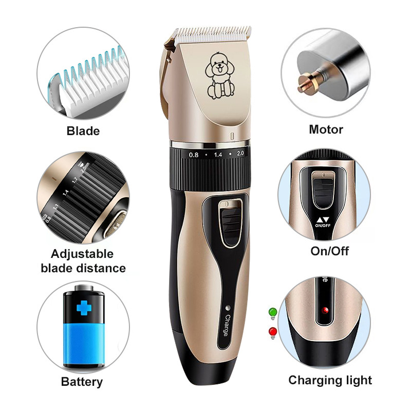 Dog Grooming Kit Clippers Cordless Professional Grooming Trimmer