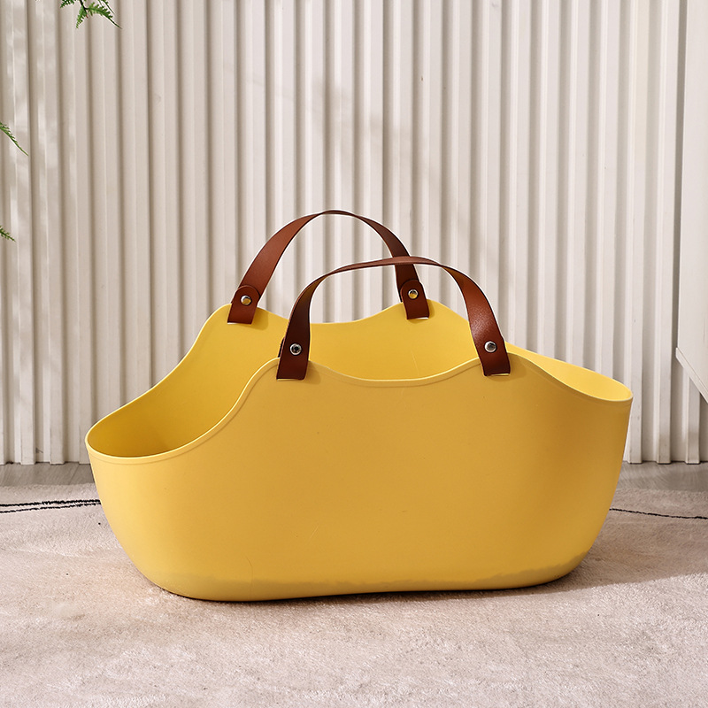 Durable Large Portable Solid Color Open Cat Litter Box