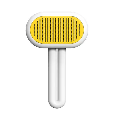 Self Cleaning Cat Hair Remover Brush For Shedding With Release Button 01