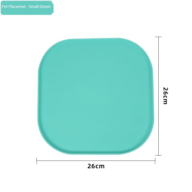 Square Silicone Dog Food And Water Bowl Mat For Under Dog Bowls