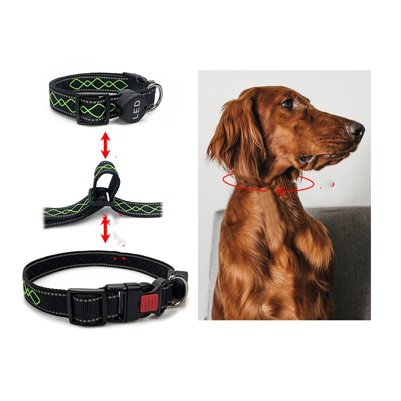 LED Light Up Dog Collar Training Dog Collar Glow In The Dark