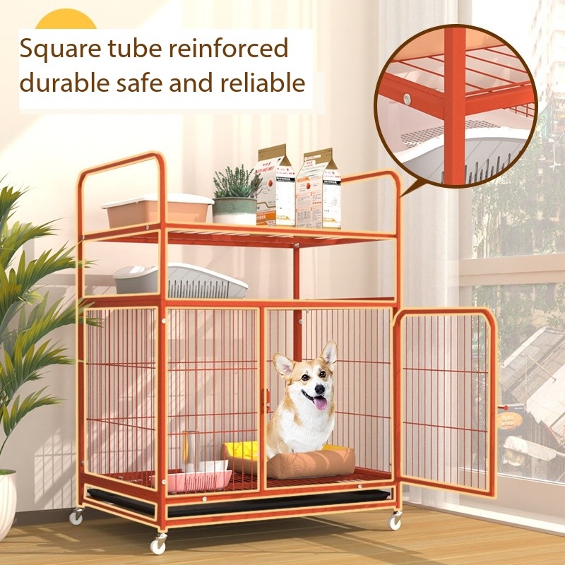 Furniture Heavy Duty Dog Crate For Medium Large Indestructible Dog Cage