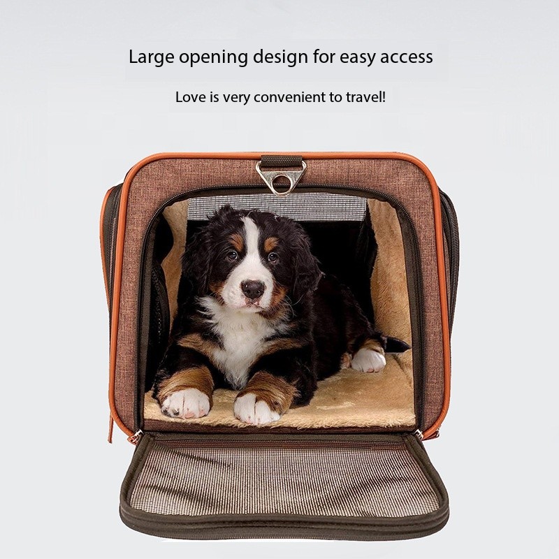 Emergency Triangle Rolling Sport Pet Cat Carrier Airline Approved