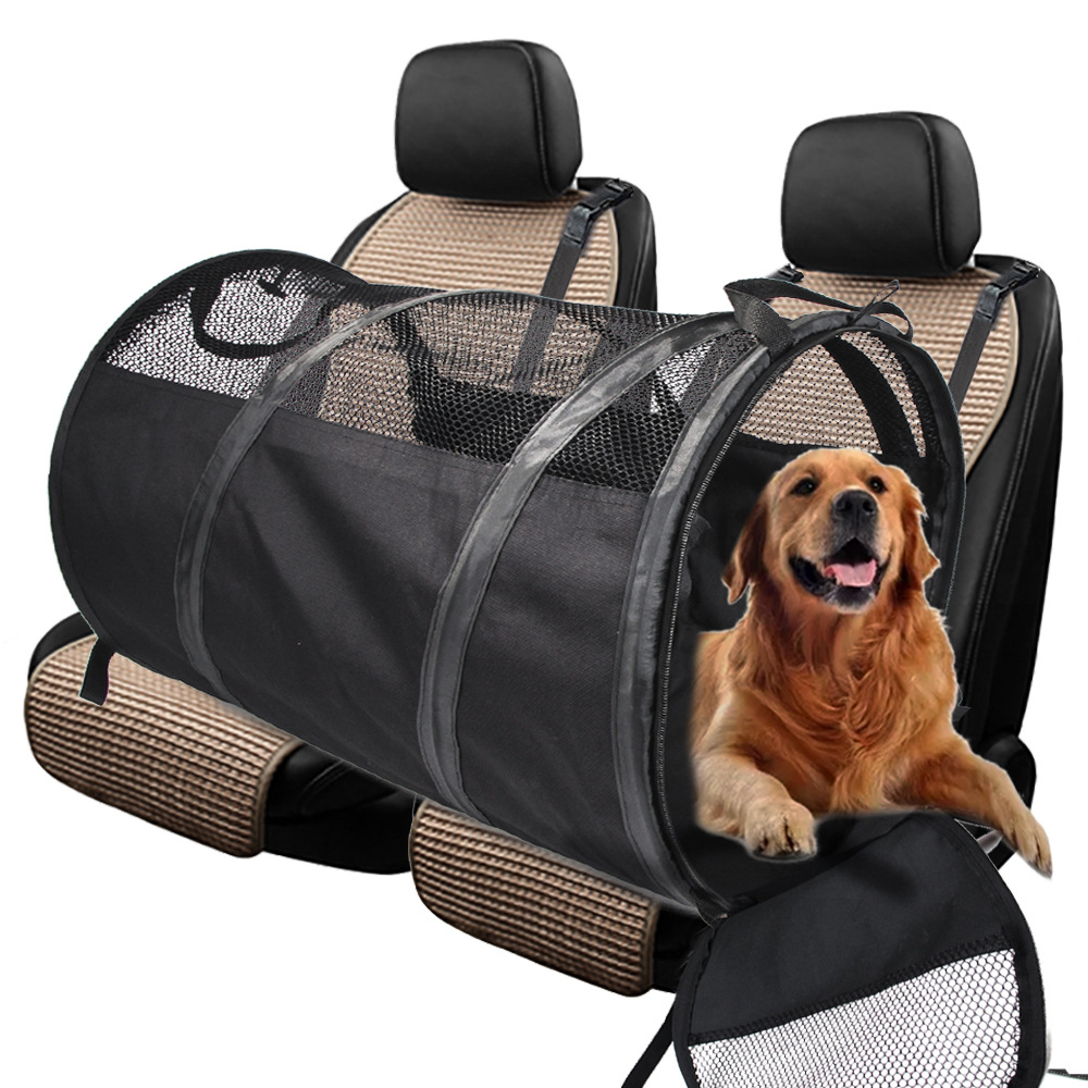 Tunnel Canine Foldable Car Seats Booster For Medium Large Dogs Safety 