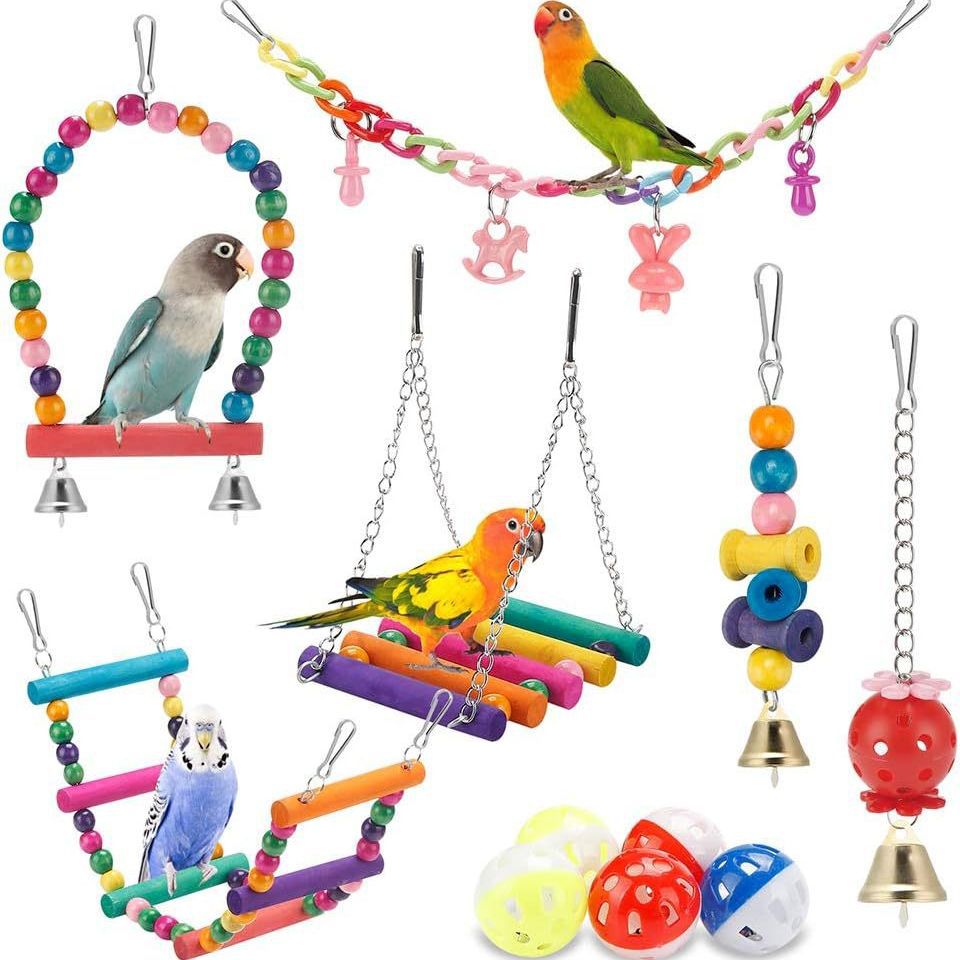 Factory Wholesale Bird Toy for Parakeets Cockatiels Parrots