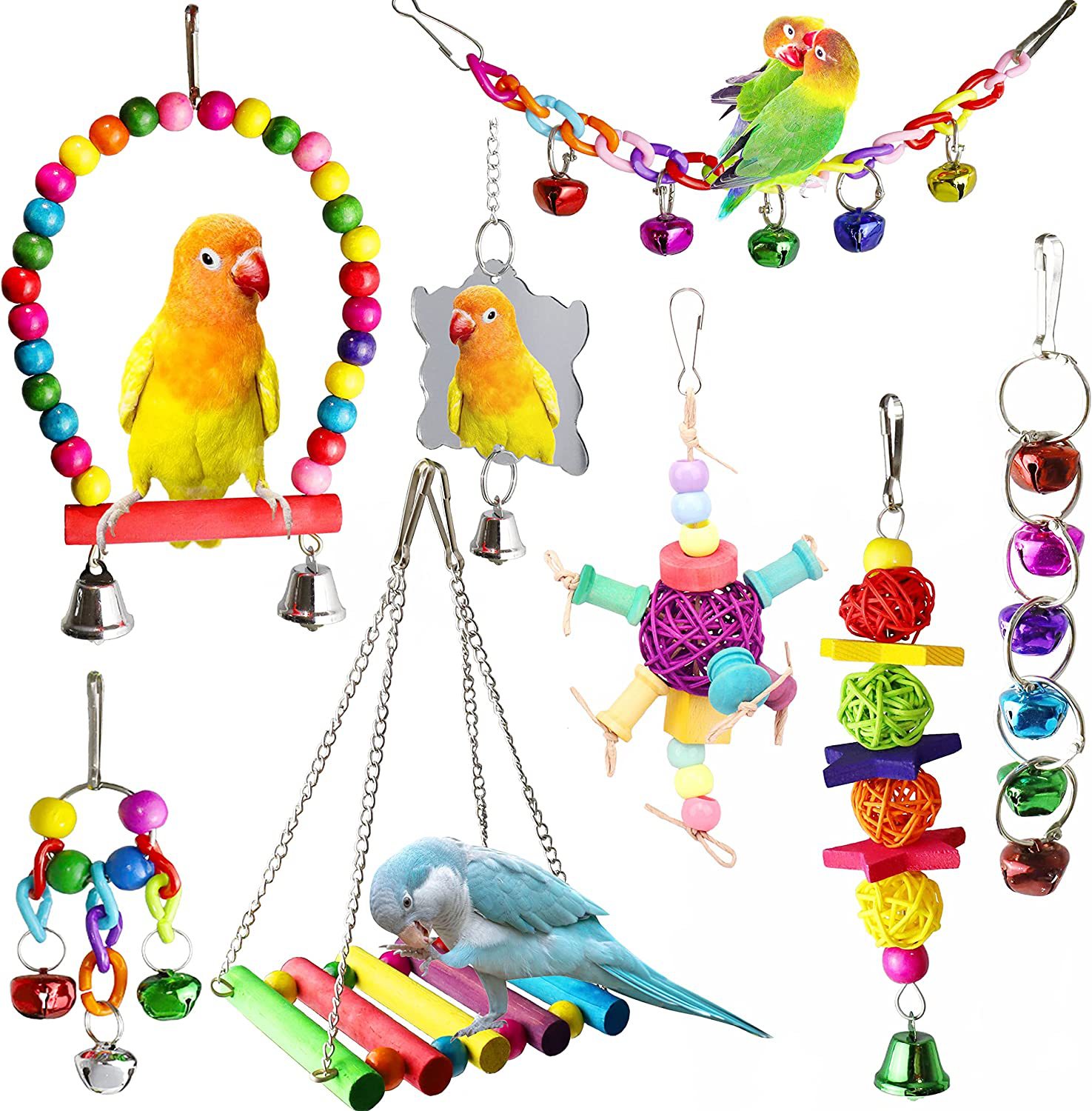 Factory Wholesale Bird Toy for Parakeets Cockatiels Parrots