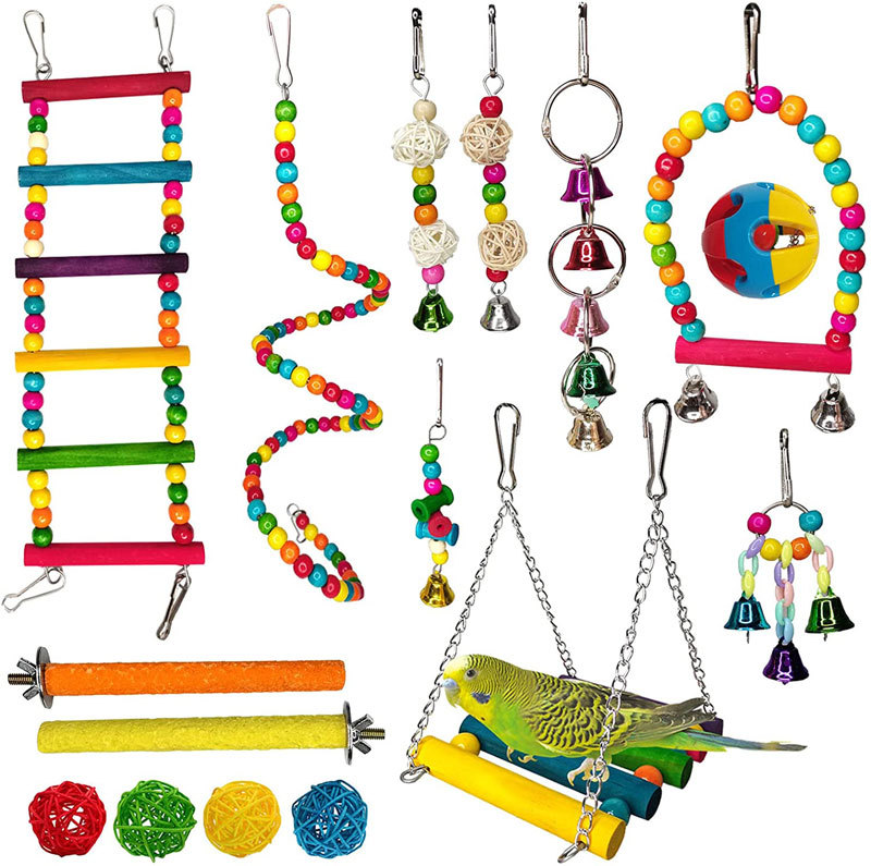 Factory Wholesale Bird Toy for Parakeets Cockatiels Parrots