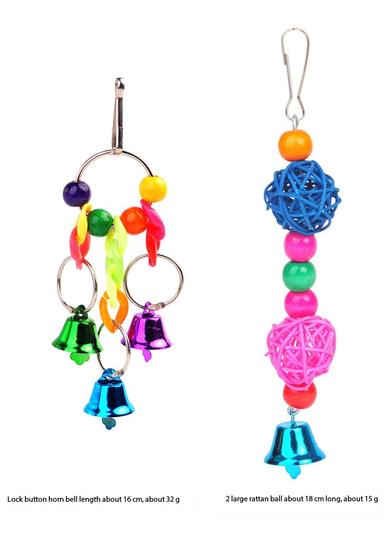 Funny Large Parrot Toys Chew Bird Toys for Cockatiels Parakeets