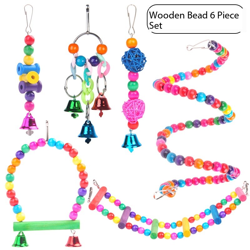 Funny Large Parrot Toys Chew Bird Toys for Cockatiels Parakeets