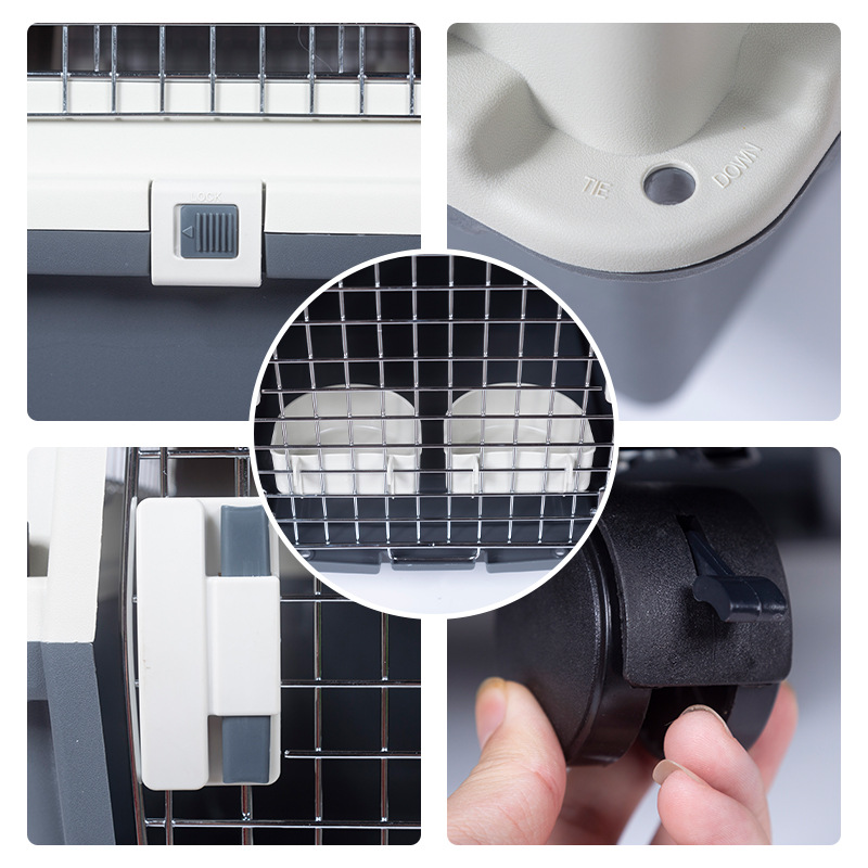 Plastic Airline Approved Travel Crate Tunnel For Large Dog