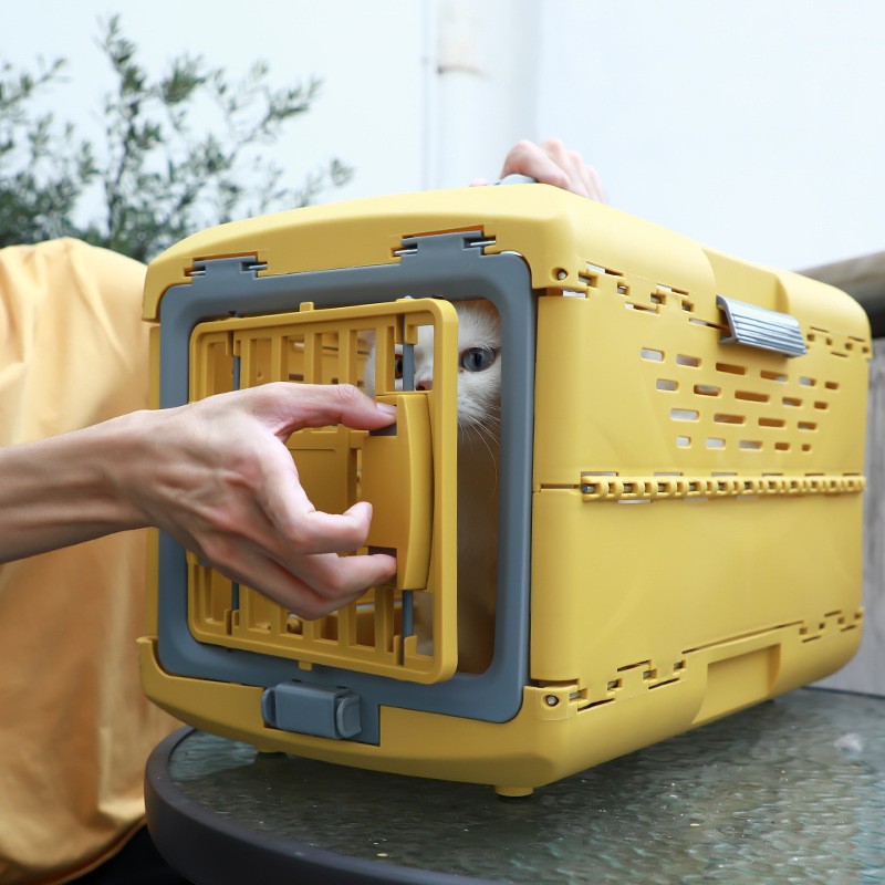 Portable Airline Approved Travel Crate For Medium Dog Carrier