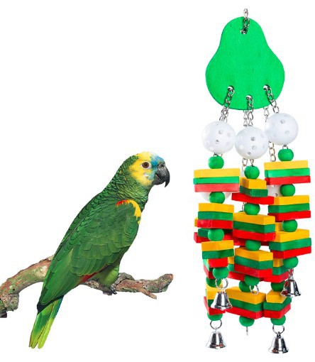 Super Chew Natural Wood Pet Bird Toys for Cockatiels Parakeets