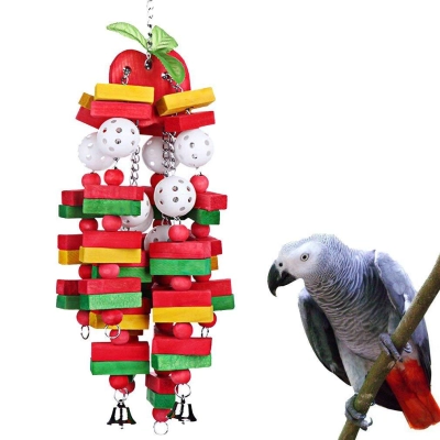 Super Chew Natural Wood Pet Bird Toys for Cockatiels Parakeets 01