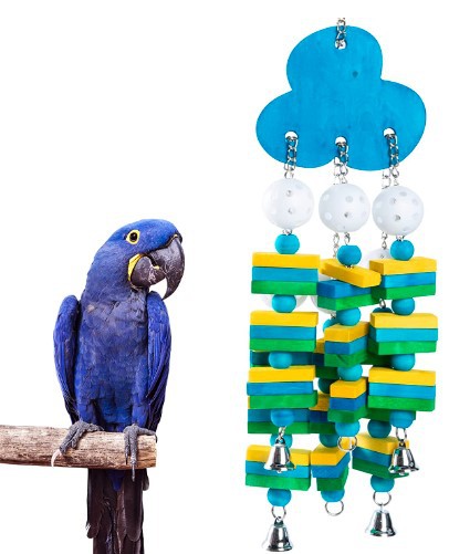 Super Chew Natural Wood Pet Bird Toys for Cockatiels Parakeets
