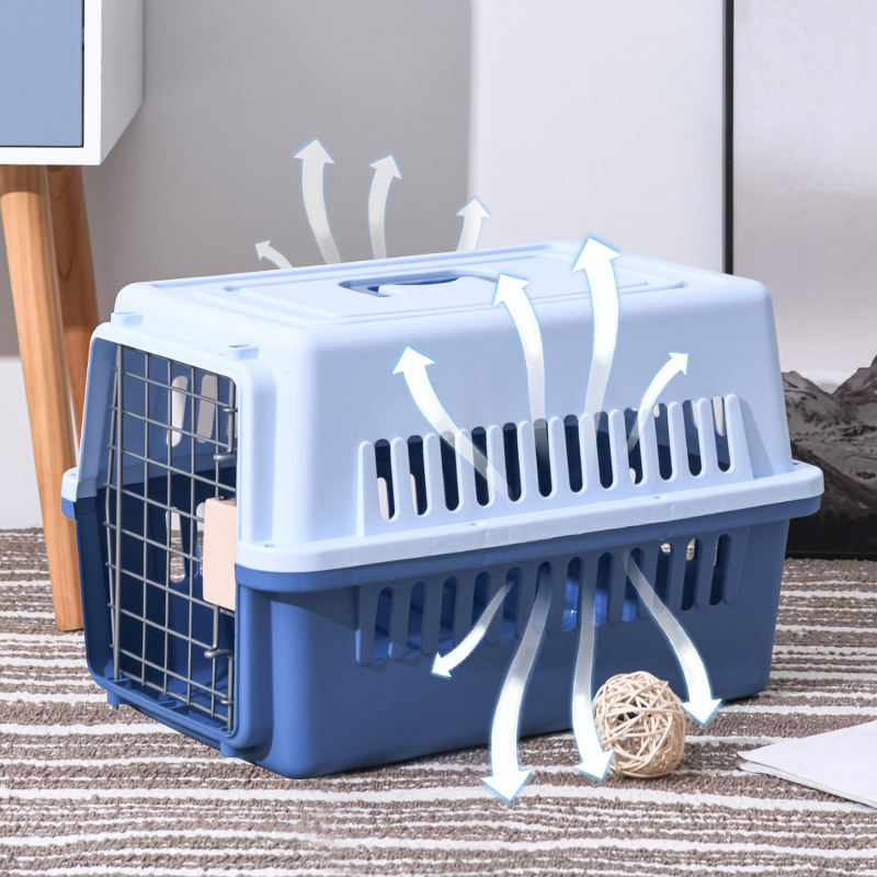 Color Portable Airline Approved Travel Crate For Medium Dog Carrier