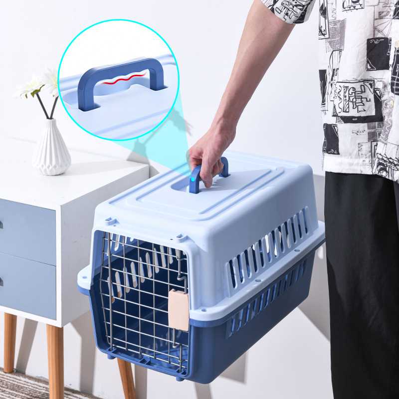 Color Portable Airline Approved Travel Crate For Medium Dog Carrier