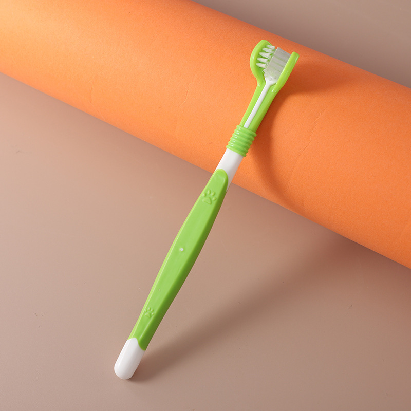 3-Sides Canine Toothbrush For Small Large Dog Dental Brush