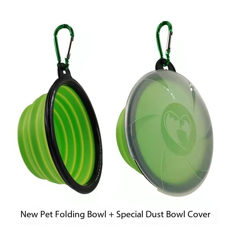 Custom Travel Foldable Dog Feeder Water Bowl