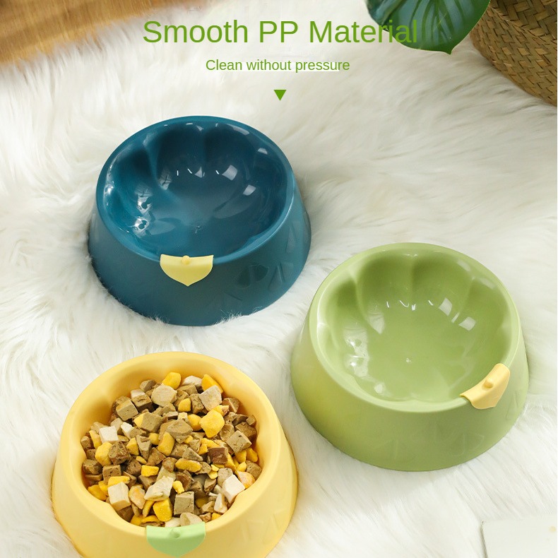 Cute Plastic Flower Feeder Bowl for Cat, Dog, Small Pets