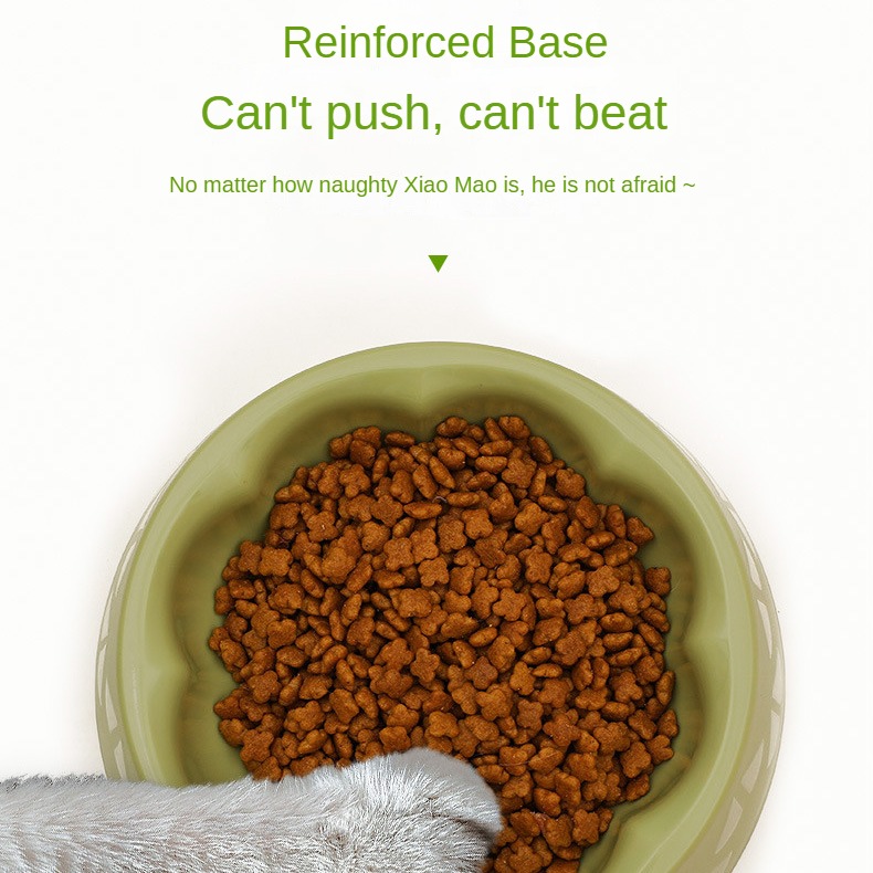 Cute Plastic Flower Feeder Bowl for Cat, Dog, Small Pets