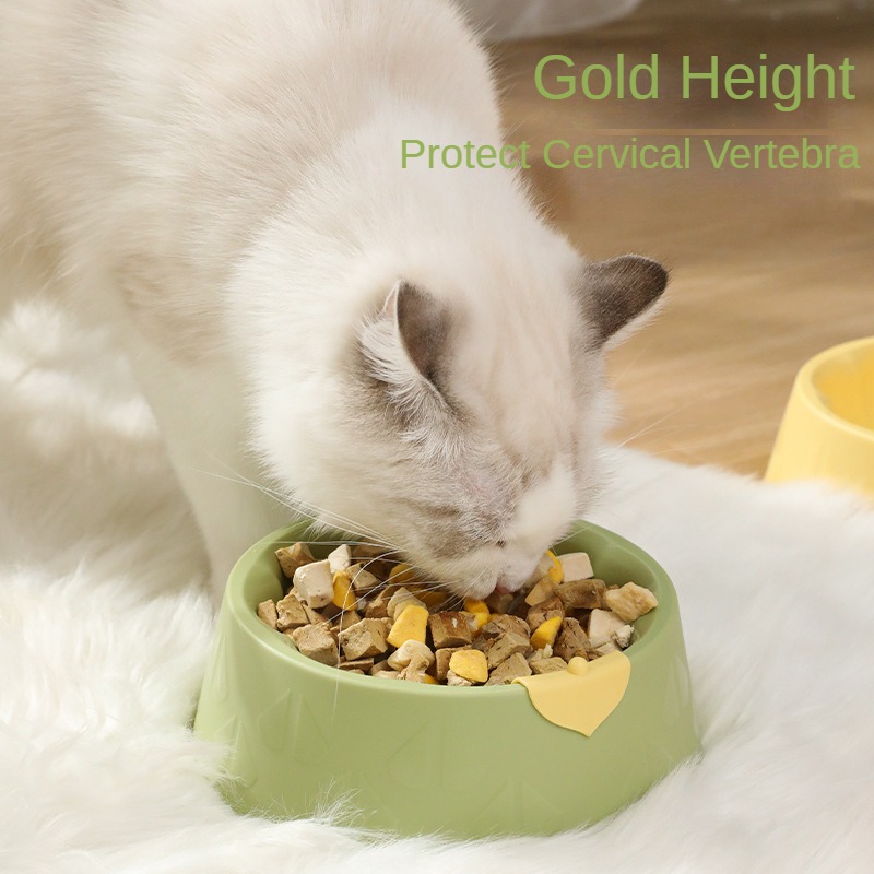 Cute Plastic Flower Feeder Bowl for Cat, Dog, Small Pets