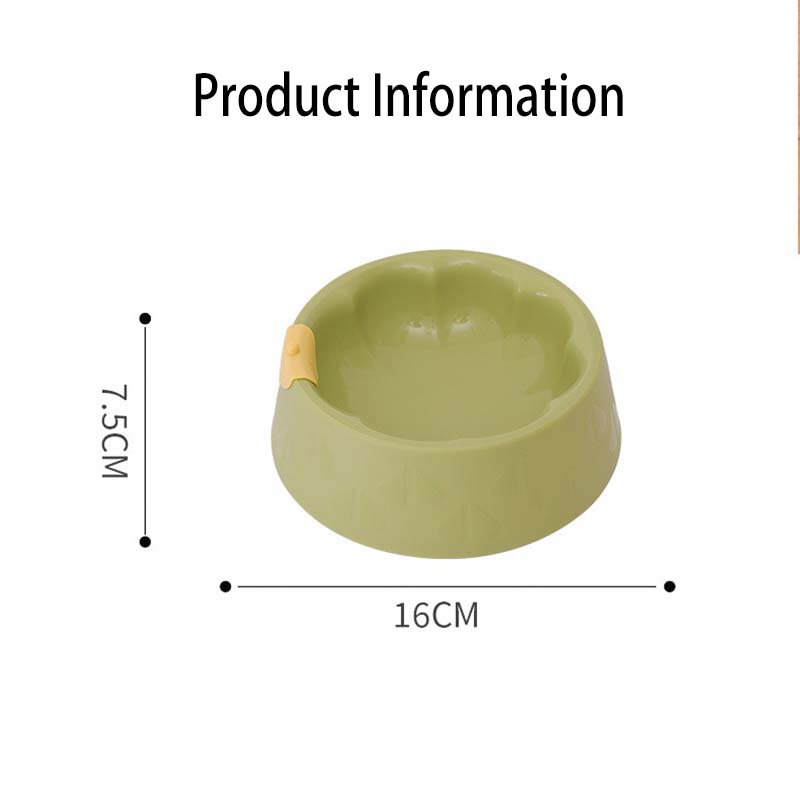 Cute Plastic Flower Feeder Bowl for Cat, Dog, Small Pets