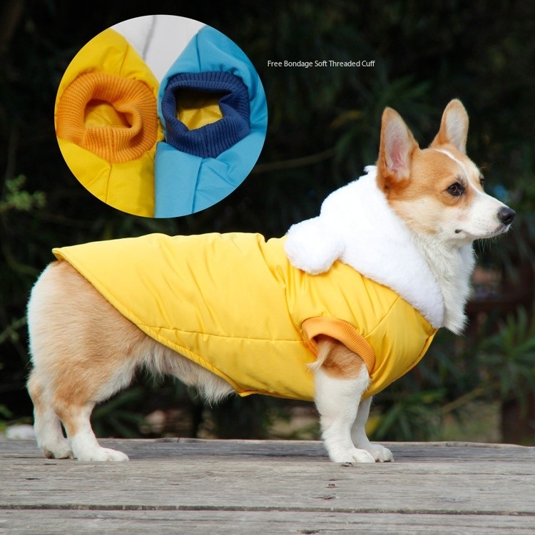 Cute Waterproof Thickened and Warm Pet Dog Snow Coat