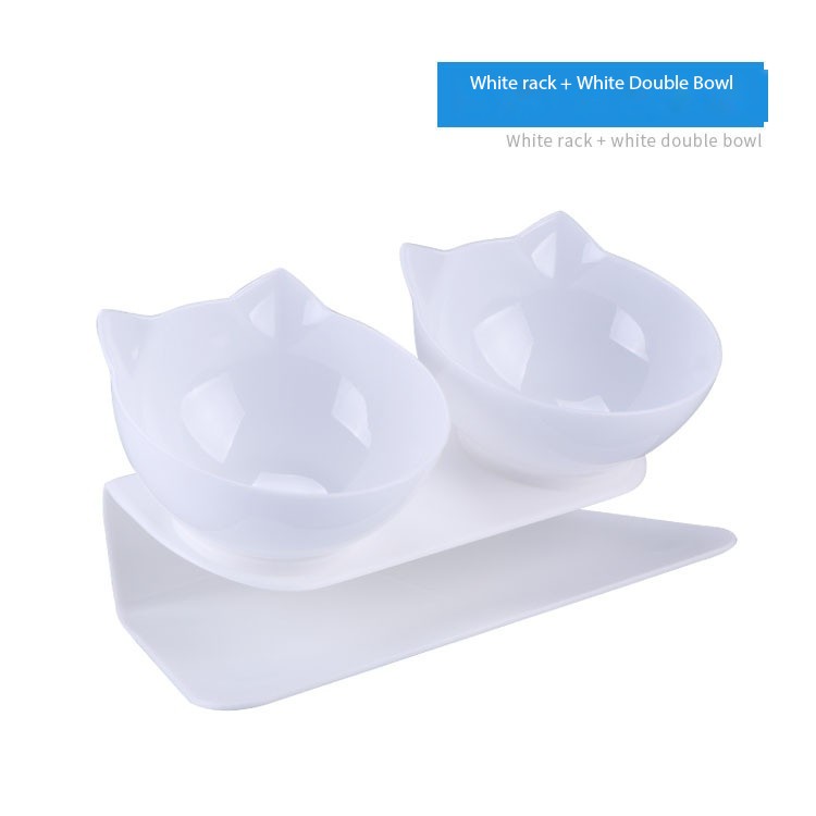 Elevated Double Feeder Bowl for Cat Dog