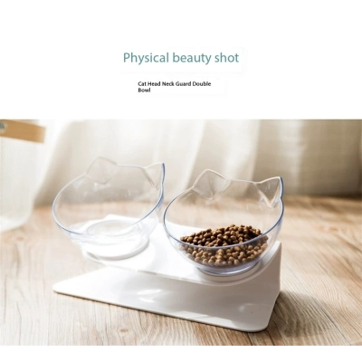 Elevated Double Feeder Bowl for Cat Dog 02