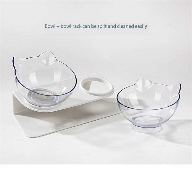 Elevated Double Feeder Bowl for Cat Dog