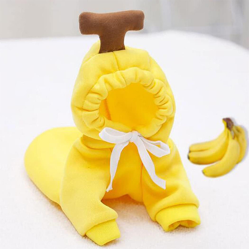 Pet Clothes Fruit-Shaped Small Sized Dogs Autumn and Winter Bright Hoodie