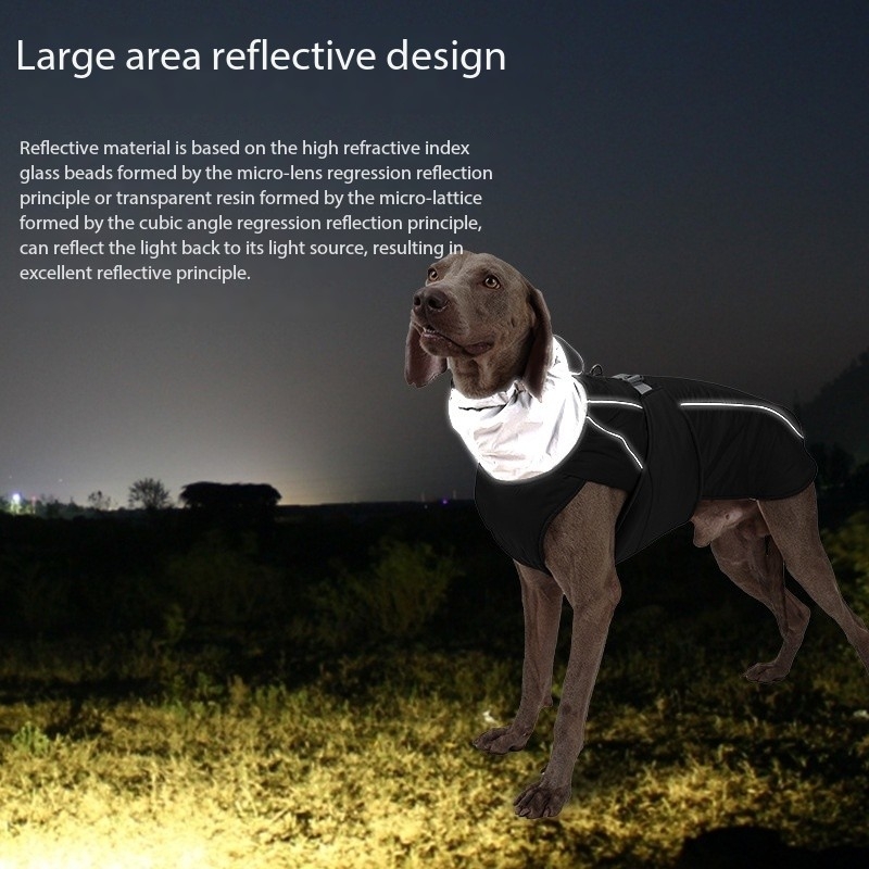 Thickened Warm Cotton Coat in Winter, Neck Gaiter Can Be Hung with A Traction Rope