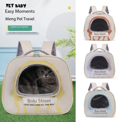 Bubble Soft Cat Carrier Backpack With Breathable Mesh For Large Cat 02