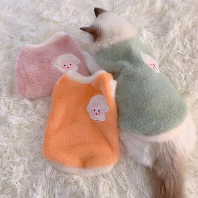 Cute and Comfortable Plush Kitten Toy with Lamb Label 01