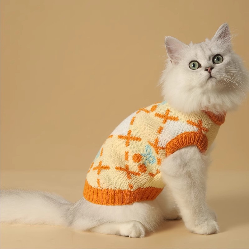 Cute Cat Warm and Comfortable Knitted Sweater for Autumn and Winter