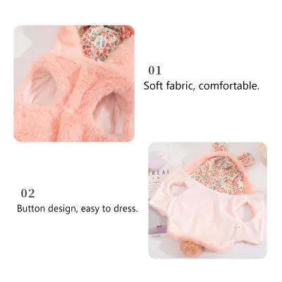 Thickened Warm Dog Fur Coat for Winter 02