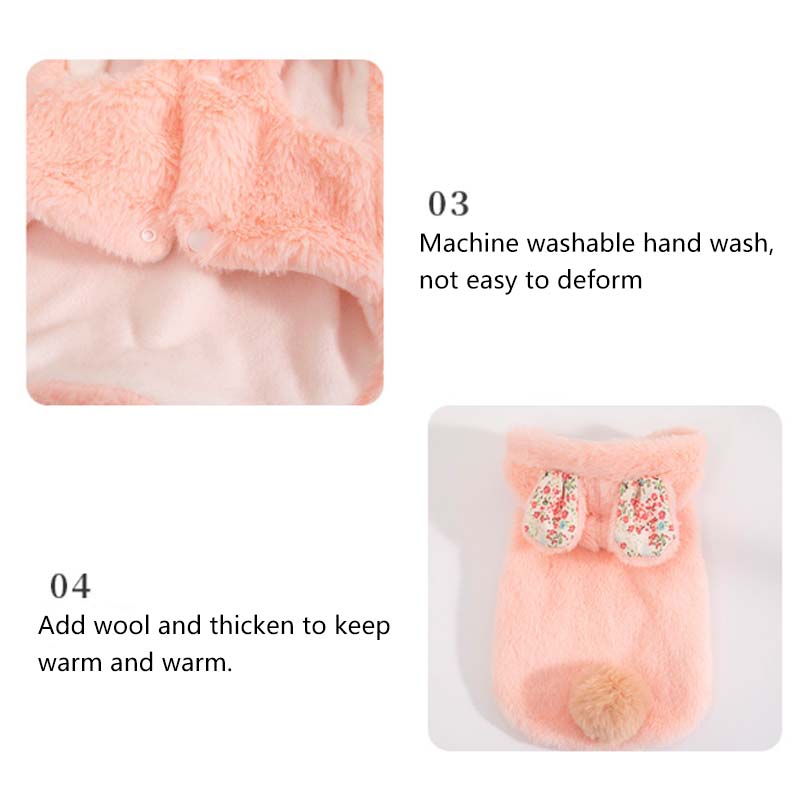 Thickened Warm Dog Fur Coat for Winter